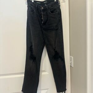 wild fable Black Distressed Ankle Jeans